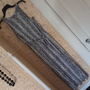 Lane Bryant Monochrome Patterned Maxi Dress